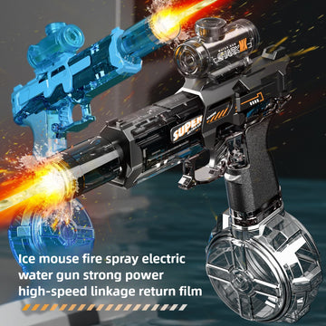 Electric LED Water Gun for Kids – Powerful Automatic Spray Toy