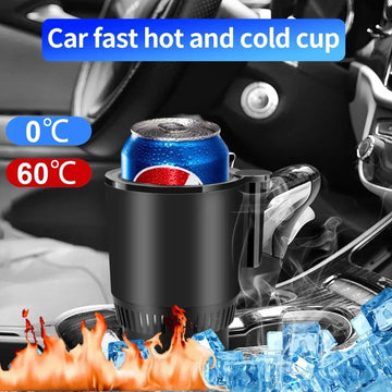 Smart Temperature Control Travel Mug Warmer & Cooler – 36W Car & Office Cup Holder with Digital Display, Baby Bottle Warmer Function, Fast Cooling & Heating for Beverages – Universal Fit (Black, Purple, Blue)