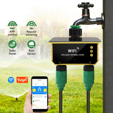 Solar WiFi Graffiti Smart Water Valve Controller
