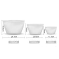 Reusable silicone food storage bags set of 3 - White