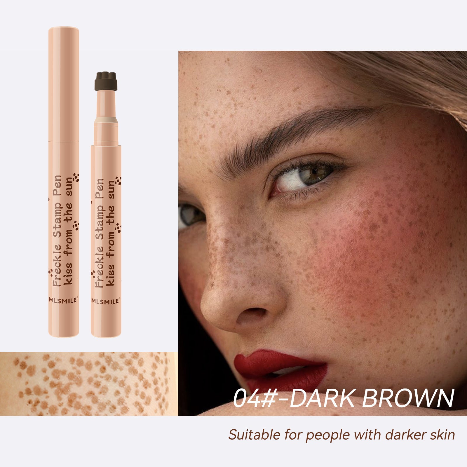 Portable freckle and beauty spot makeup tool for everyday use