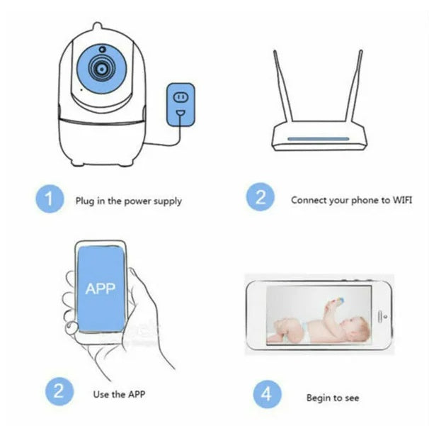 Smart home security camera with motion detection alerts