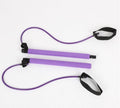 Chest expander puller resistance band for muscle training in violet color