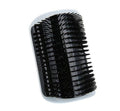 Cat self hairbrush black in color on a white background