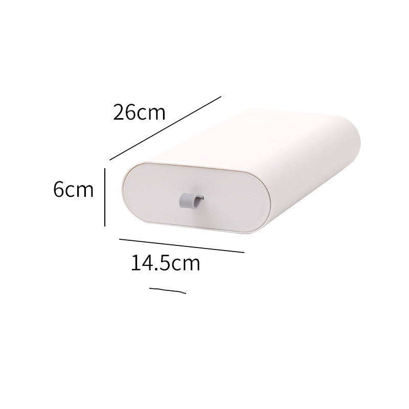 Large and small size comparison of the under-desk organizers