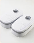Closeup view of Double Automatic pet feeder and water dispenser for cats and dogs