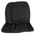 Black car seat cover with grid pattern on a white background