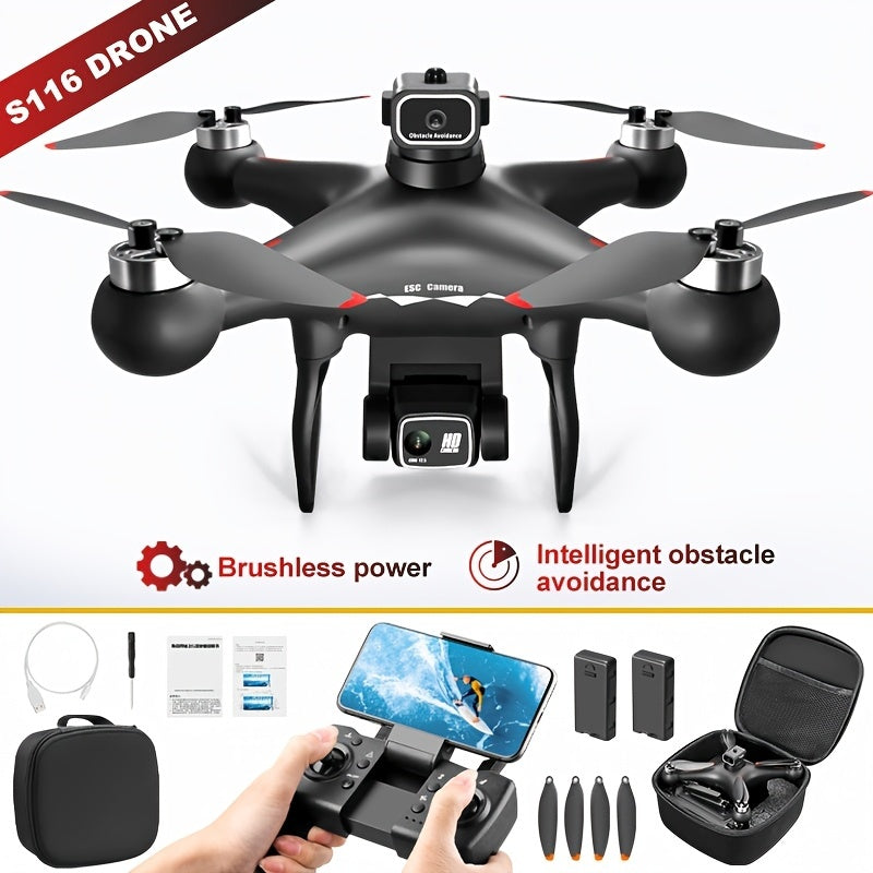 S116 drone with accessories on a white background