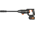 Black and orange Vevor pressure washer gun on a white background