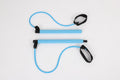 Chest expander puller resistance band for muscle training. in blue color