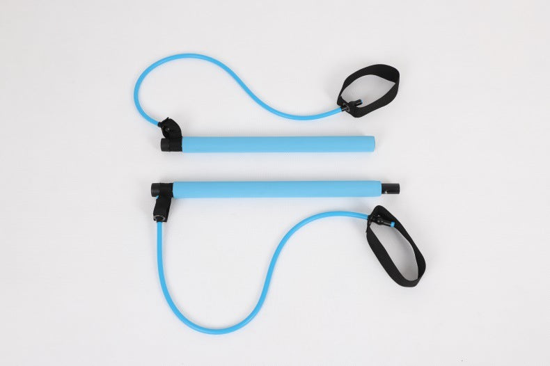 Chest expander puller resistance band for muscle training. in blue color