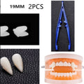 Halloween zombie teeth party props unisex 19mm - 2 sets