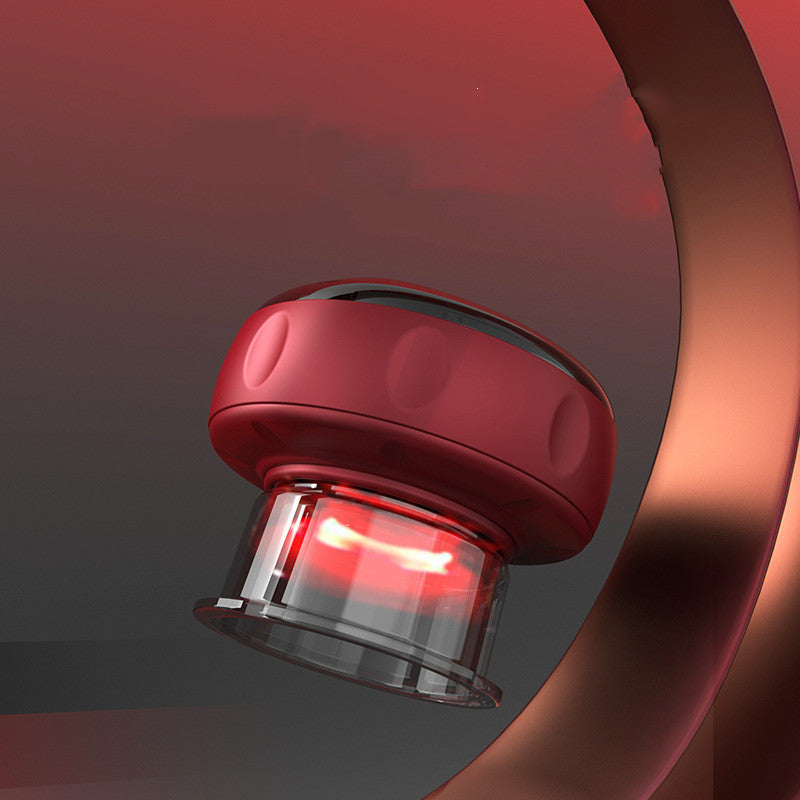 Red light bulb on a dark background