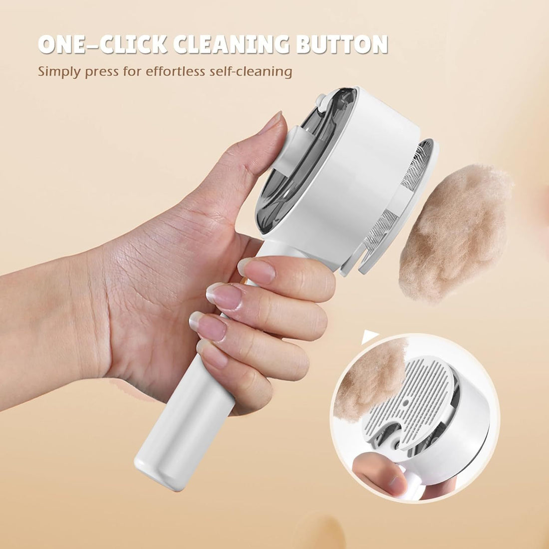 Pet grooming tool with a dog and cat on a white background