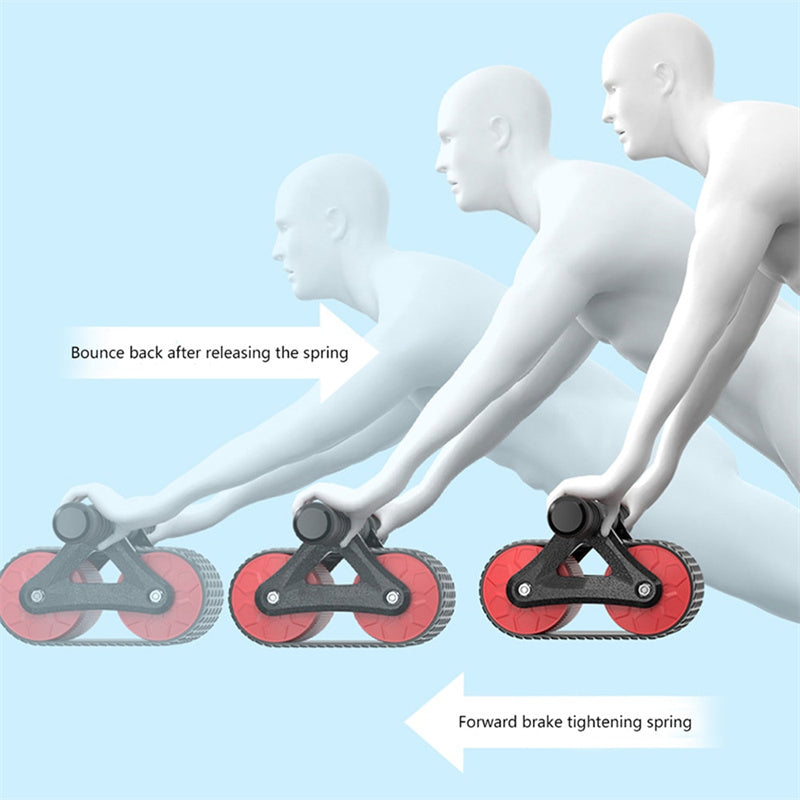 Fitness ab wheel trainer for abs, waist, arms, and shoulders