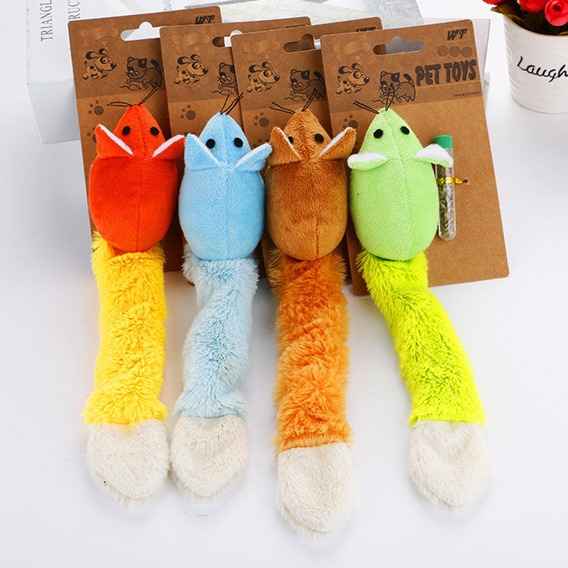 Interactive Long Tail Mouse Cat Toy – Fun and Engaging Training Toy for Active Indoor Cats and Kittens