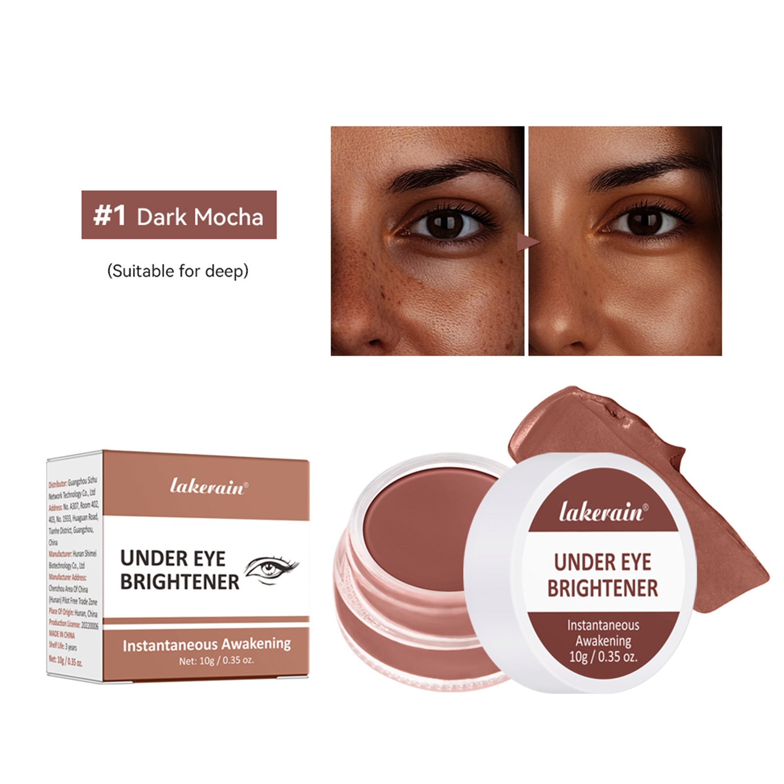 Natural finish concealer for under-eye and blemish repair