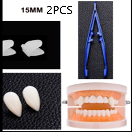 Halloween zombie teeth party props unisex 15mm - 2 sets