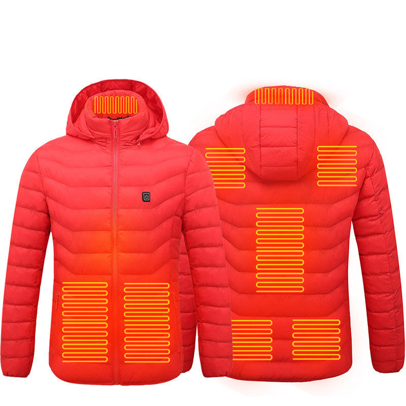 USB Heated Jacket for Men & Women – Thermal Winter Coat with Electric Heating Zones
