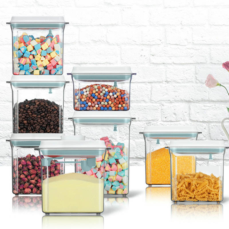Baby milk powder storage box with airtight lid and separate spoon compartment