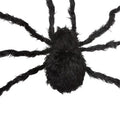 Giant spider decoration with steel frame and purple lights