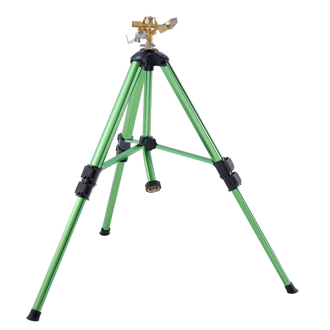 VEVOR impact sprinkler with brass head on adjustable tripod base