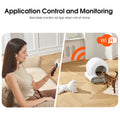 Application and Monitoring system of Self-cleaning automatic cat litter box with app control, odor removal, and safety sensors for multiple cats