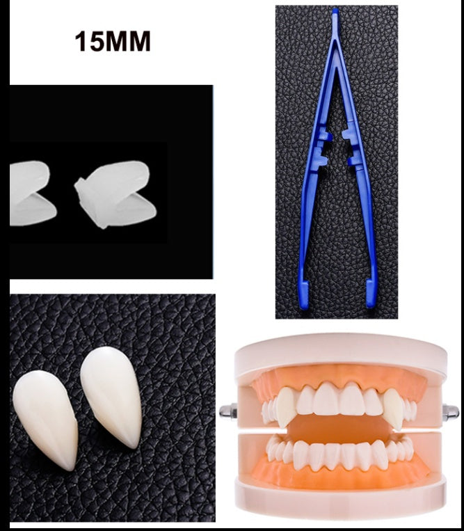 Halloween zombie teeth party props unisex 15mm
