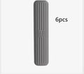 Gray textured mat with a brand logo on a white background, labeled '6pcs'.
