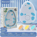 Battery-operated infant nail clipper in sky blue color
