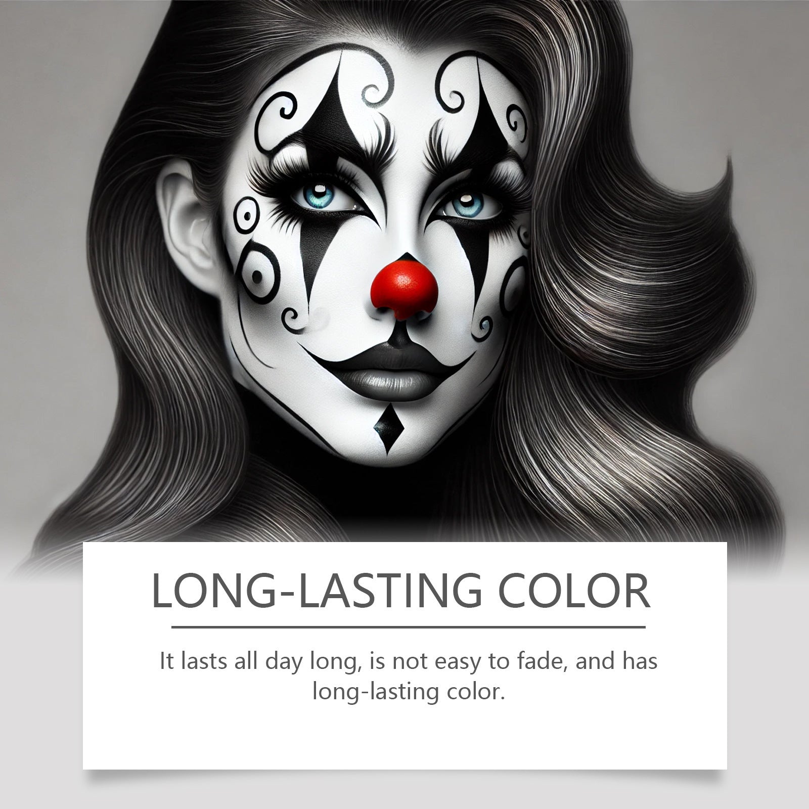 Halloween cosplay face paint palette safe for kids and adults