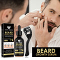 Men’s beard care serum set with biotin and roller