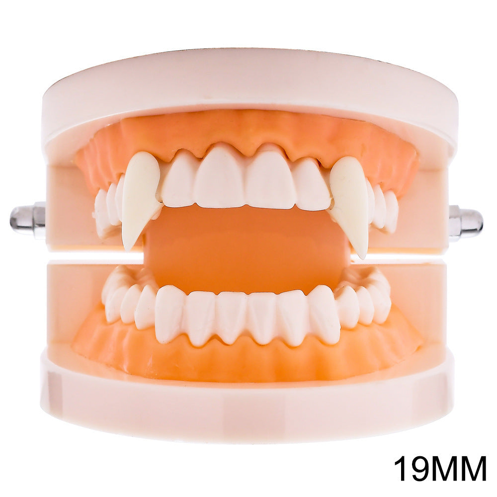 Halloween vampire fangs dentures with zombie teeth design