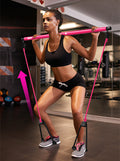 Chest expander puller resistance band for muscle training.