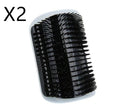 Two black hairbrushes on a white background with 'X2' indicating quantity