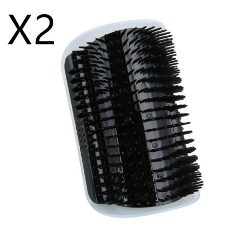 Two black hairbrushes on a white background with 'X2' indicating quantity