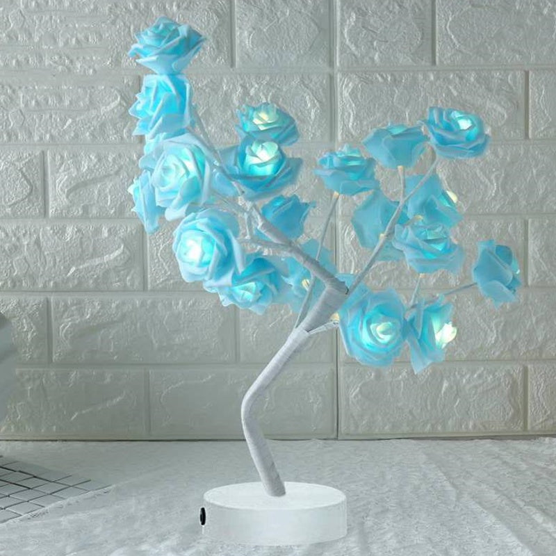 Romantic rose night light for weddings and parties