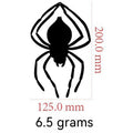 Inverted spider on the wall décor for spooky setup of Halloween decorations