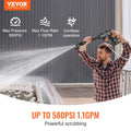 VEVOR cordless pressure washer handheld with 4.0Ah battery