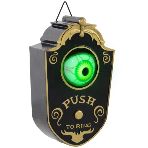 HOMCOM 7.1 Halloween animatronic doorbell with glowing eyeball