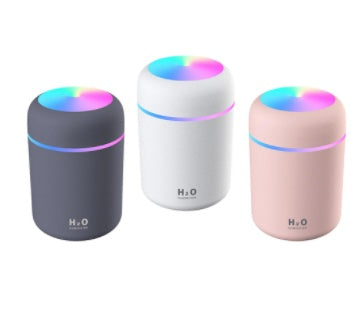 Ultrasonic Aromatherapy Essential Oil Diffuser – 300ml Mini Humidifier with LED Night Light and Auto Shut-Off
