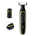 Top view of portable single-head shaver with brushed motor design