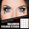 Black eyeliner stickers for spooky Halloween party look