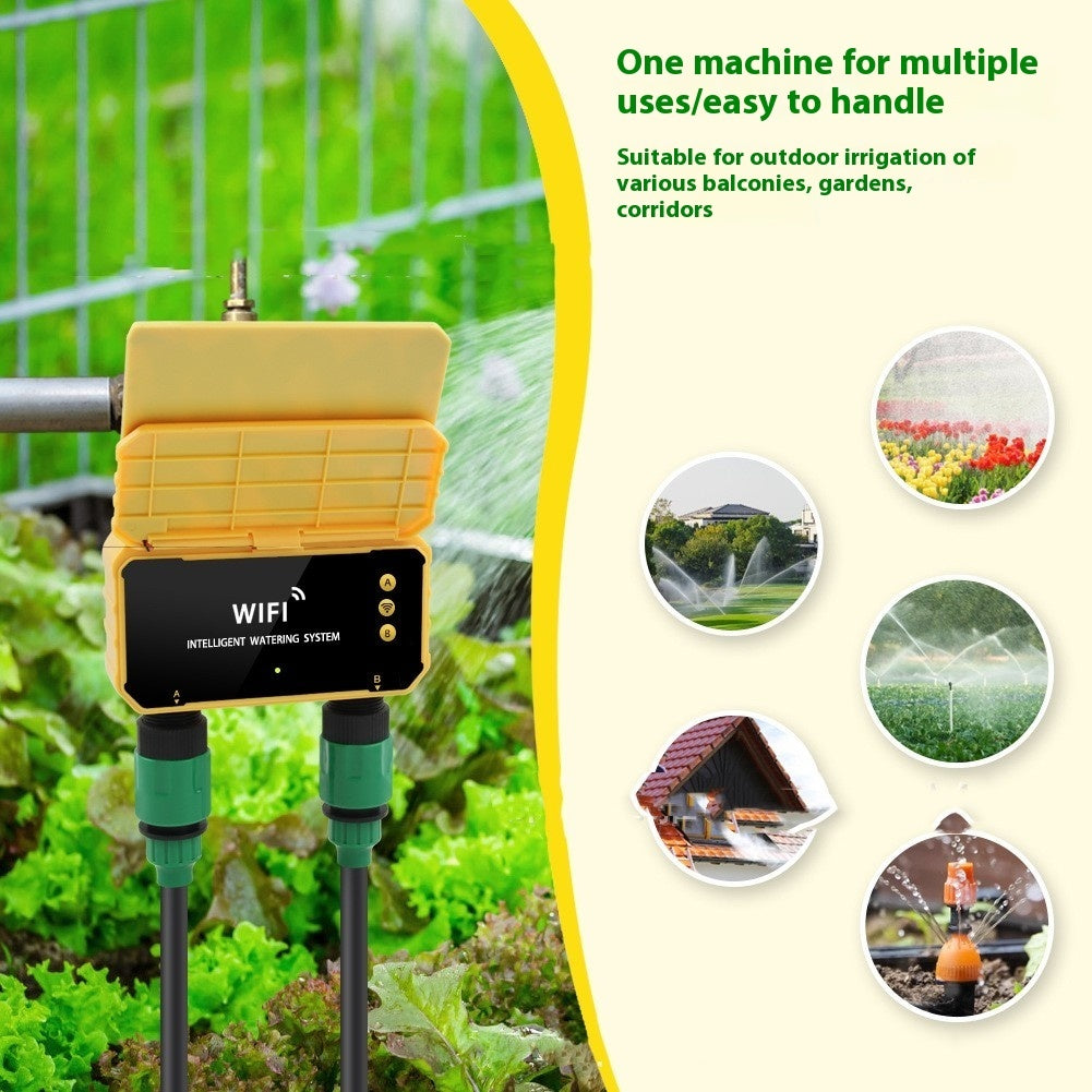 Solar WiFi Graffiti Smart Water Valve Controller