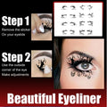 Halloween eyeliner stickers with bat and spider designs