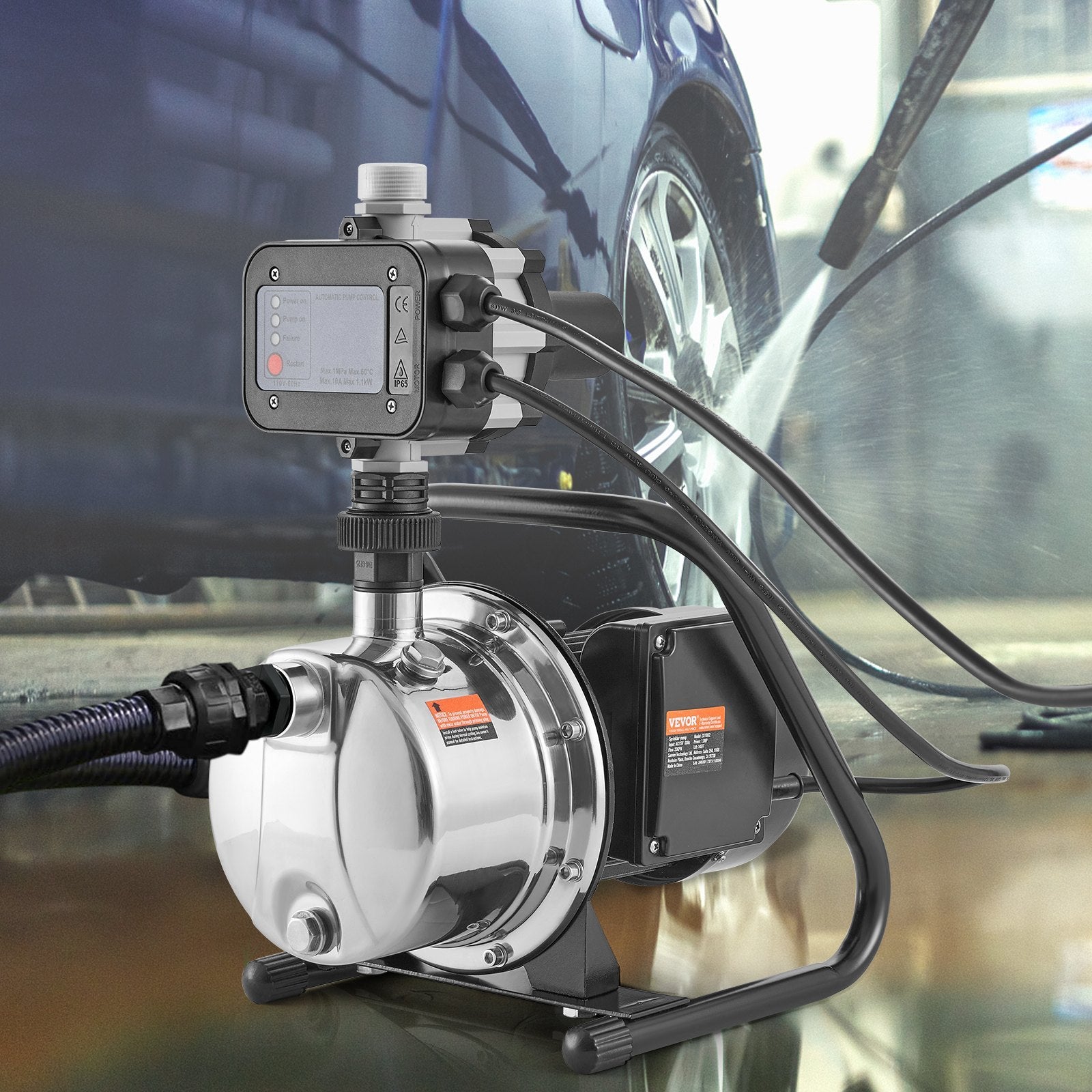 Irrigation and household water booster shallow well pump