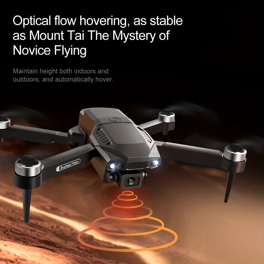 Foldable F198 Drone with Brushless Motors and Dual HD Cameras with optical flow technology