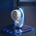 Compact XO2 electric shaver with aluminum finish and USB-C charging