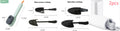 Measurement chart comparing black women's and black men's clothing sizes with shoe measurements