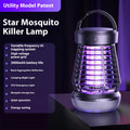 Rechargeable mosquito zapper for terrace, bedroom, and travel